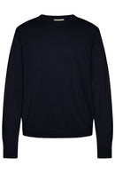 Round Neck Jumper - Navy