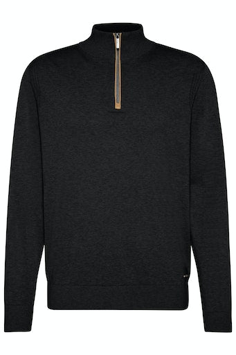 Troyer Zip Jumper - Navy