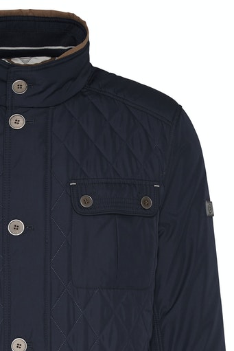 Quilted Casual Jacket - Navy