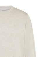 Plain Round Neck Jumper - Beige