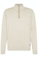 Troyer Zip Jumper - Beige