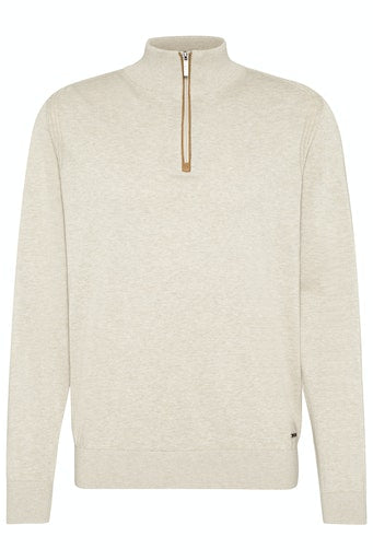 Troyer Zip Jumper - Beige