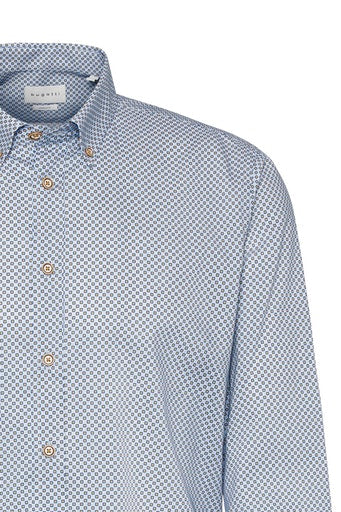 Modern Fit Long Sleeve Shirt - Blue