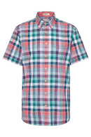 Modern Fit Short Sleeve Shirt - Blue