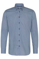 Long Sleeve Dot Shirt - Ocean