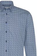 Long Sleeve Dot Shirt - Ocean