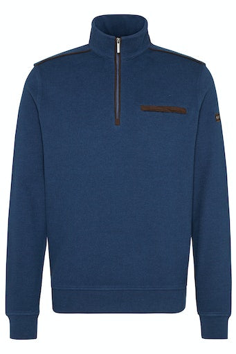 1/4 Zip Pocket Sweatshirt - Royal Blue