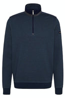 1/4 Zip Pin Dot Sweatshirt - Royal Blue