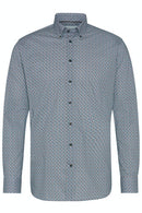 Long Sleeve Dot Shirt - Royal Blue