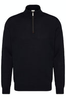 Wool 1/4 Zip Jumper - Navy