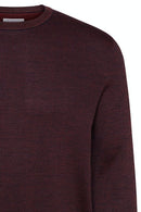 Waffle Crew Neck Jumper - Moss