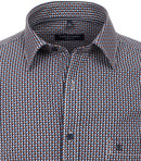 Long Sleeve Print Shirt - Tangarine