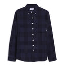 Talbot Check Button Down Shirt - Navy Melange