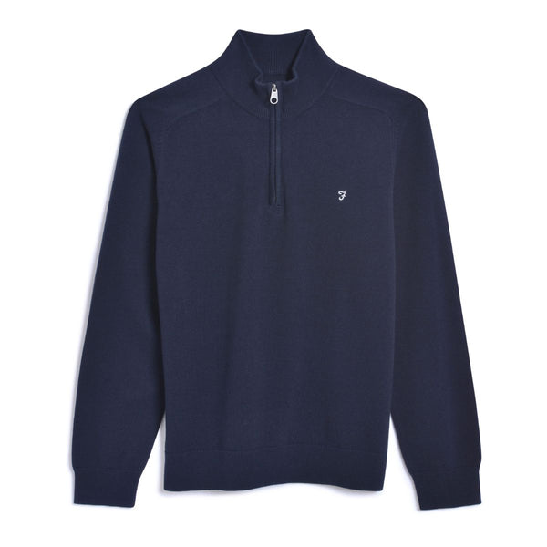 Newitt 1/4 Zip Jumper - True Navy