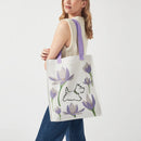 Spring Bulbs Medium Open Top Tote - Natural