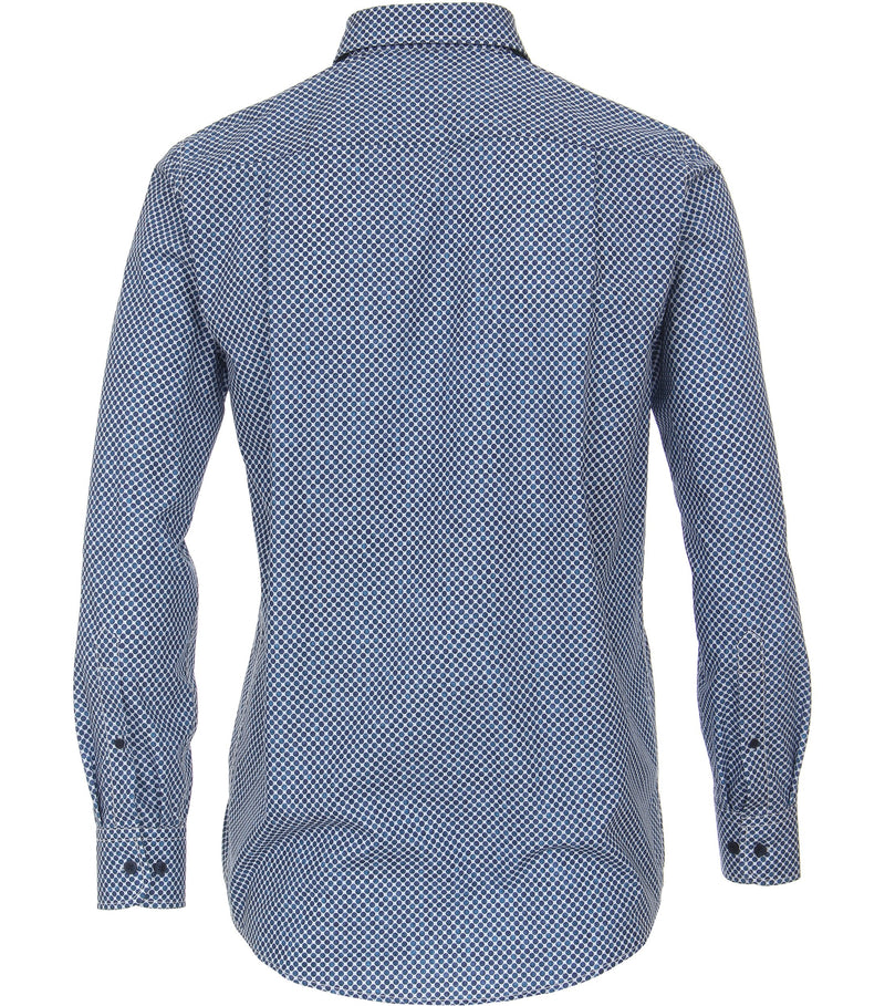 Long Sleeve Print Shirt - Turquoise