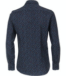 Long Sleeve Print Shirt - Light Blue