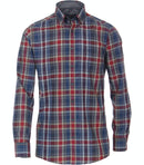 Long Sleeve Check Shirt - Tangarine