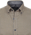 Long Sleeve Button Down Print Shirt - Yellow