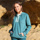 1/2 Zip Hoodie - Green