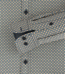 Button Down Print Shirt - Dark Petrol