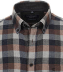 Long Sleeve Check Shirt - Antracite