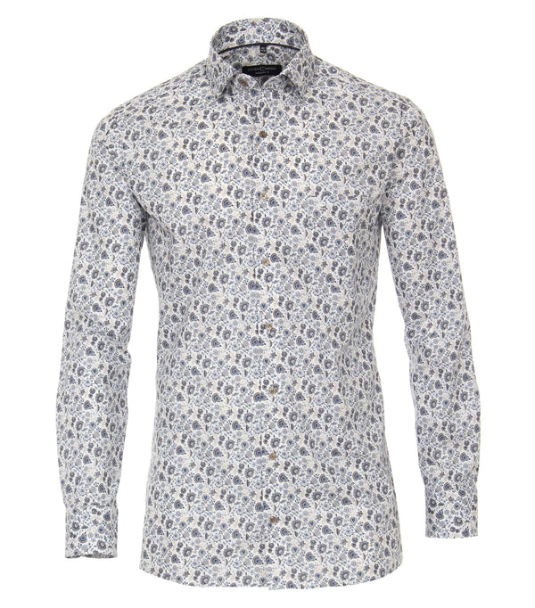 Print City Long Sleeve Shirt - Light Blue