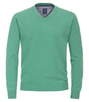 V Neck Jumper - Green 628