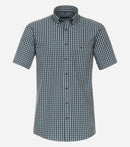 Short Sleeve Check Shirt - Green