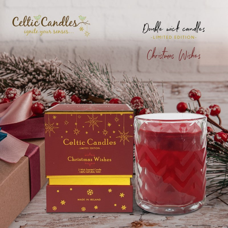 Double Wick Christmas Wishes Candle