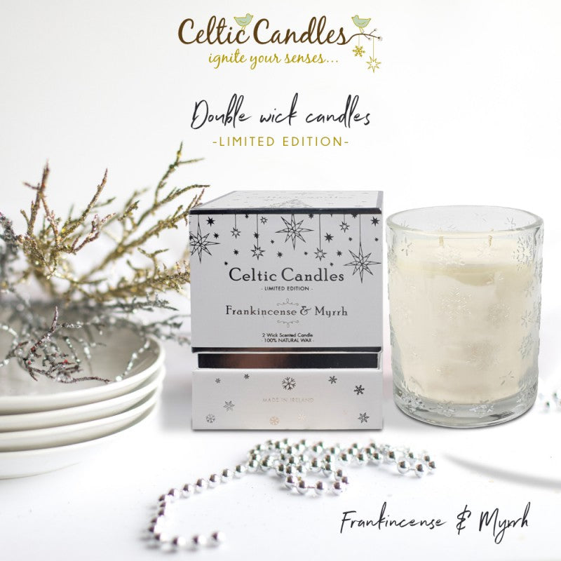Double Wick Frankcinsense & Myrrh Candle