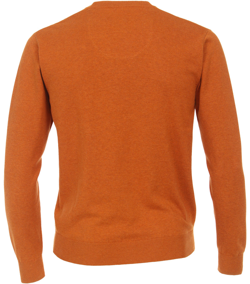 V Neck Jumper - Orange