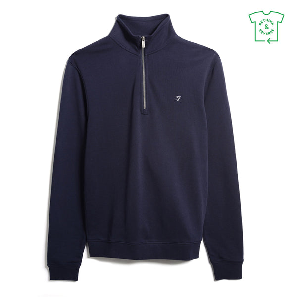 Aintree 1/4 Zip Jumper - Navy