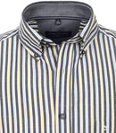 Short Sleeve Stripe Shirt - Light Blue
