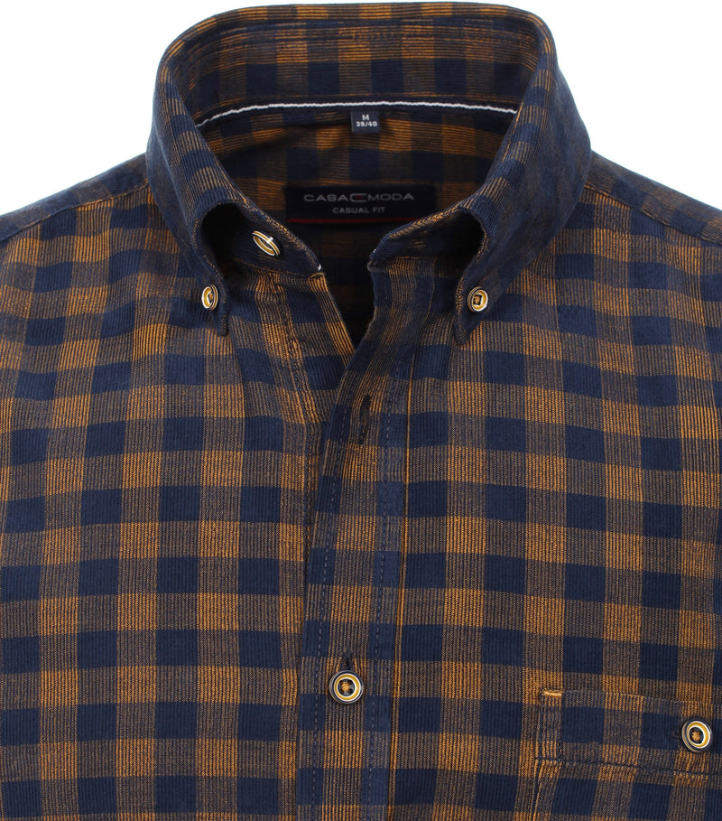 Casual Fit Check Shirt - Yellow