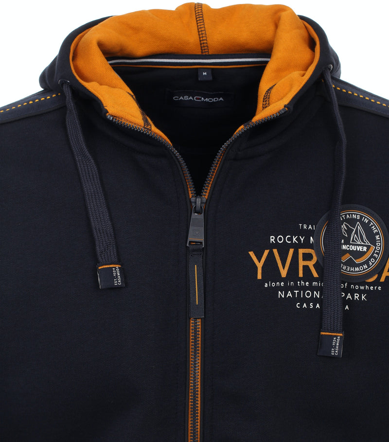 Zipped Hoodie - Night Blue