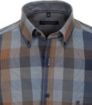 Comfort Fit Check Shirt - Light Blue