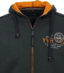 Zipped Hoodie - Dark Green