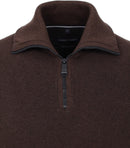 Patterned Troyer Jumper - Dark Brown