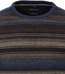Patterned Round Neck Jumper - Sargasso Sea