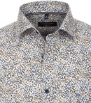 Casual Fit Print Shirt - Light Blue