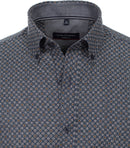 Casual Fit Print Shirt - Light Blue