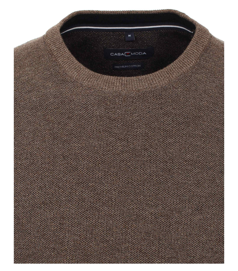 Patterned Crew Neck Jumper - New Milkie