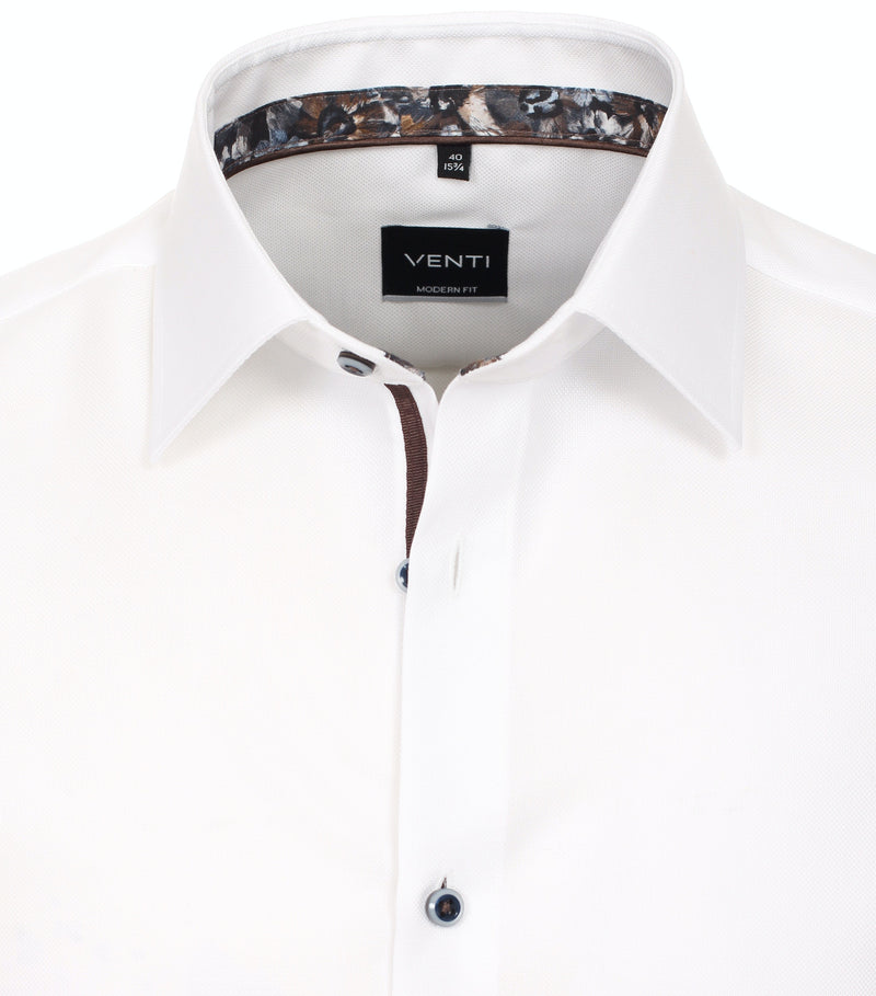 Plain Long Sleeve Shirt - White