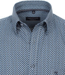 Comfort Fit Print Shirt - Light Blue