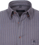 Comfort Fit Print Shirt - Tangarine