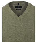 Plain V-neck Jumper - Four Leaf Clover