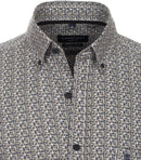 Casual Fit Print Shirt - Light Blue