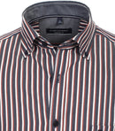 Comfort Fit Stripe Shirt - Light Blue