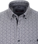 Casual Fit Print Shirt - Light Blue